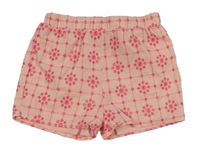 Světlerůžové madeirové plátěné kraťasy Primark 