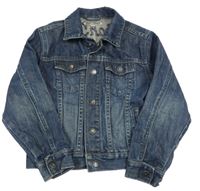 Tmavomodrá riflová bunda 