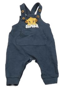 Tmsvomodrošedé laclové tepláky se Simbou Disney