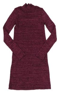 Fialovo-růžové melírované pletené šaty Primark