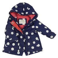 Tmavomodrá nepromokavá jarní bunda s kapucí Mini Mode