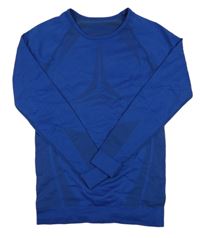 Modré spodní funkční triko se vzorem Crivit