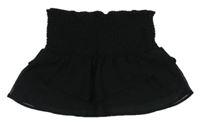 Černá šifonová sukně s žabičkováním zn. H&M