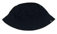Tmavomodrý/béžový oboustranný riflový klobouk 