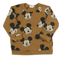 Hnědá mikina s Mickeym H&M