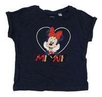 Tmavomodré tričko s Minnie zn. Disney + C&A