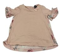 Broskvová halenka s kytičkami Firetrap