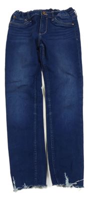 Tmavomodré skinny fit rifle H&M