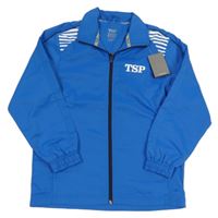 Nové - modrá vzorovaná šusťáková sportovní bunda TSP