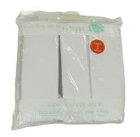 Nové - 3x - Bílé body s dlouhým rukávem Miniclub