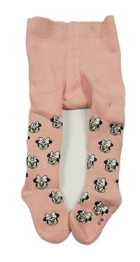 Světlerůžové silnější punčocháče s Minnie Disney 