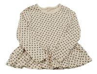 Prudrové peplum triko s kytičkami George 