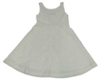 Bílé děřované šaty Indiana blue