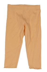 Oranžové žebrované legíny F&F