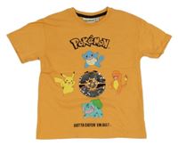 Oranžové tričko s Pokémony Primark 