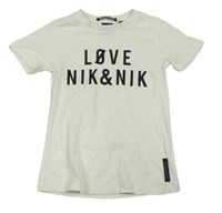 Smetanové tričko s logem NIK&NIK