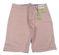 Světlerůžové chino plátěné kraťasy Denim Co.