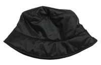 Černý šusťákový zateplený klobouk H&M