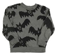 Tmavošedá mikina s netopýry H&M