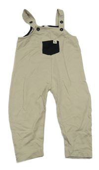 Béžové laclové tepláky s kapsou Turtledove London