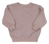 Starofialová oversize mikina s kamínky M&S