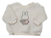 Smetanová huňatá mikina se zajíčkem - miffy George