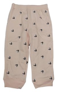 Světlerůžové tepláky s Minnie Disney