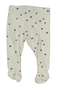 Bílé puntíkaté polodupky H&M
