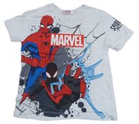 Bílo-šedé tričko se Spidermanem Primark