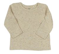 Smetanové melírované triko F&F