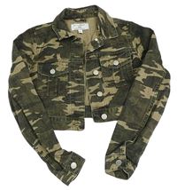 Army riflová crop bunda New Look