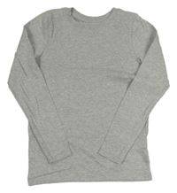 Šedé melírované žebrované triko zn. M&S