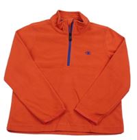 Červená fleecová mikina zn. Champion