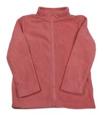 Starorůžová fleecová propínací mikina Topolino