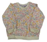 Krémová květovaná mikina Ergee