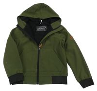 Khaki softshellová bunda s kapucí Yigga