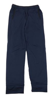 Tmavomodré sportovní funkční tepláky Decathlon