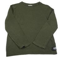 Khaki žebrované triko F&F