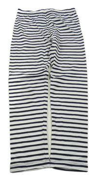 Bílo-černé pruhované legíny Topolino