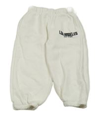 Smetanové tepláky s nápisem Zara