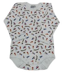 Bílé body s hračkami