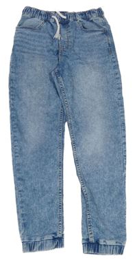 Modré jogger cuff rifle H&M