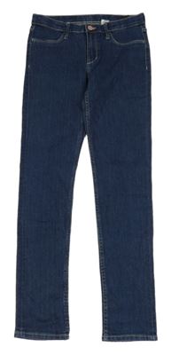Tmavomodré skinny fit rifle H&M