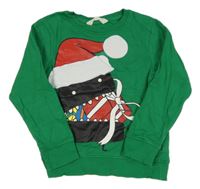 Zelená mikina s příšerkou H&M