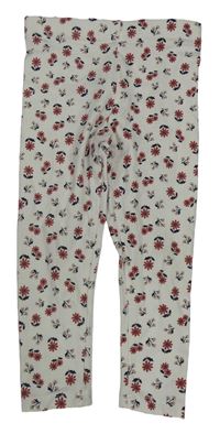 Bílé květované legíny Primark
