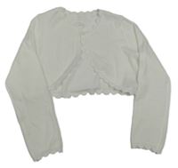 Nové - bílé lehké svetrové propínací bolerko shein