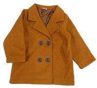 Hnědý flaušový jarní kabátek
