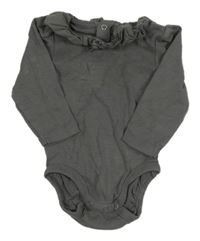 Tmavošedé body s volánkem H&M