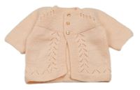 Meruňkový propínací svetr 