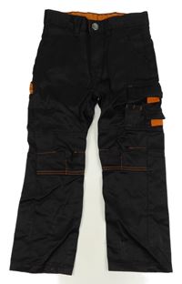 Černé outdooorvé kalhoty s kapsami 